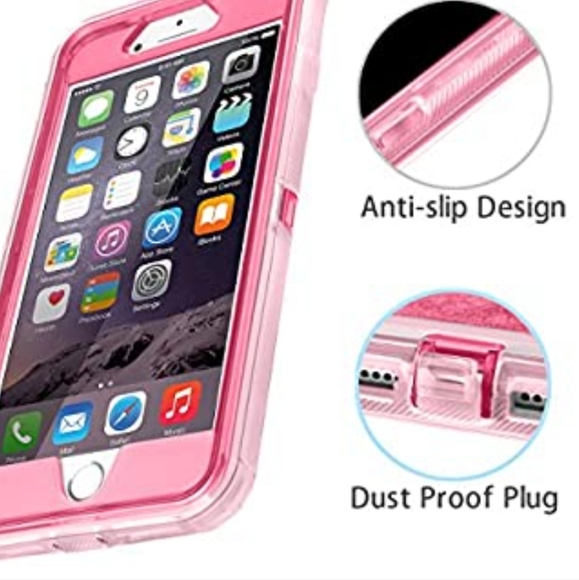 iPhone 7P 8P Pink Glitter Phone Case NWT - Picture 2 of 5